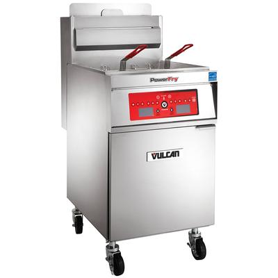 Vulcan 1VK65CF NG Commercial Gas Fryer - 70 lb Vat, Floor Model, Natural Gas, Computer Controls, KleenScreen Filtration, Stainless Steel, Gas Type: NG