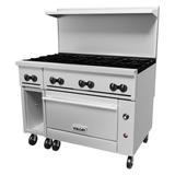 Vulcan 48S-8B 48" 8 Burner Commercial Gas Range w/ Standard Oven & Storage Base, Liquid Propane, 48" Width, Stainless Steel, Gas Type: LP