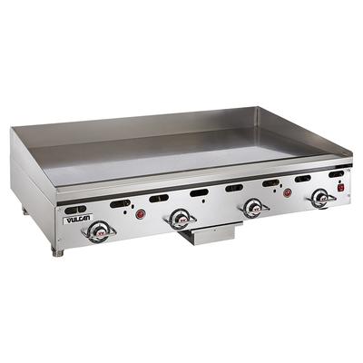 Vulcan 948RX LP 48" Gas Commercial Griddle w/ Thermostatic Controls - 1" Steel Plate, Liquid Propane, Stainless Steel, Gas Type: LP