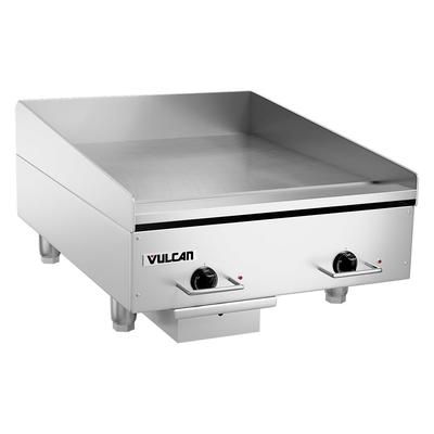 Vulcan HEG24E 240/3 24" Electric Commercial Griddle w/ Thermostatic Controls - 1/2" Steel Plate, 240v/3ph, 240 V, 3 ph, Stainless Steel