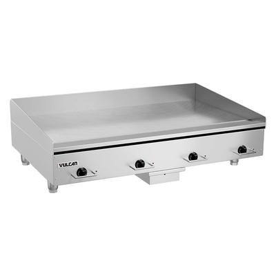 Vulcan HEG48E 208/1 48" Electric Commercial Griddle w/ Thermostatic Controls - 1/2" Steel Plate, 208v/1ph, 208 V, Stainless Steel