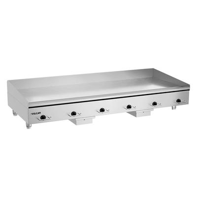 Vulcan HEG72E 240/1 72" Electric Commercial Griddle w/ Thermostatic Controls - 3/4" Steel Plate, 240v/1ph, 240 V, Stainless Steel