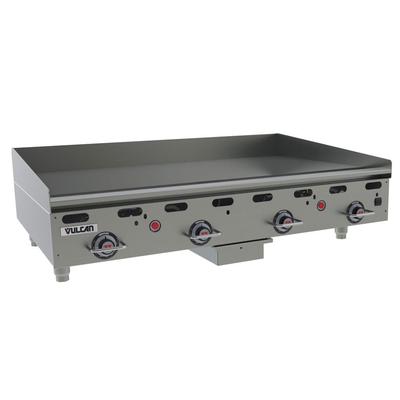 Vulcan MSA48-30 LP 48" Gas Commercial Griddle w/ Thermostatic Controls - 1" Steel Plate, Liquid Propane, Snap-action Thermostatic Controls, 108,000 BTU - LP, Stainless Steel, Gas Type: LP
