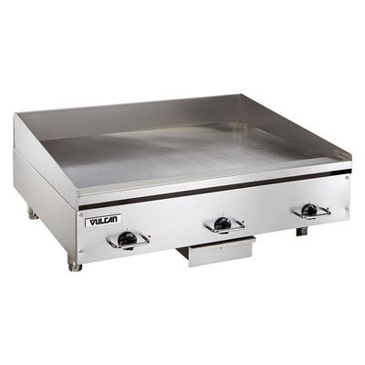 Vulcan RRE36E 240/3 36" Electric Commercial Griddle w/ Thermostatic Controls - 3/4" Steel Plate, 240v/3ph, 208 V, Stainless Steel