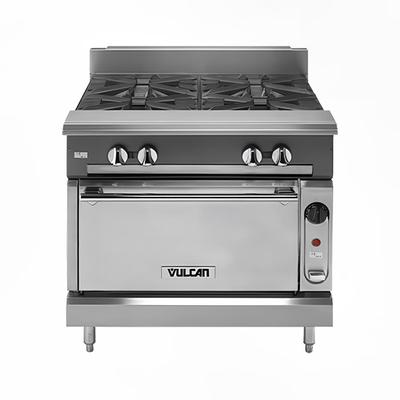 Vulcan V236HS NG 36" Commercial Gas Range w/ 2 Hot Tops & Standard Oven, Natural Gas, Stainless Steel, Gas Type: NG