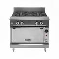 Vulcan V336HC 36" Commercial Gas Range w/ (3) Hot Tops & Convection Oven, Liquid Propane, Stainless Steel, Gas Type: LP