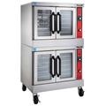 Vulcan VC44GC Double Full Size Liquid Propane Gas Commercial Convection Oven - 100, 000 BTU, Double Deck, LP, Stainless Steel