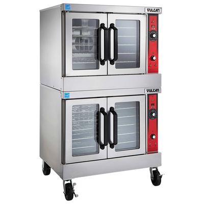 Vulcan VC66GC LP Double Full Size Liquid Propane Gas Commercial Convection Oven - 100,000 BTU, 10 Racks, LP Gas, Stainless Steel, Gas Type: LP