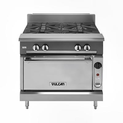 Vulcan VCBB36C LP 36" Commercial Gas Range w/ Charbroiler & Convection Oven, Liquid Propane, Stainless Steel, Gas Type: LP