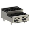 Vulcan VHP424U Achiever 24" Gas Hotplate w/ (4) Burners & Infinite Controls, Natural Gas, Stainless Steel, Gas Type: NG