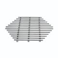 Rosseto SM225 Track Grill - Honeycomb SHaped, Stainless, Stainless Steel