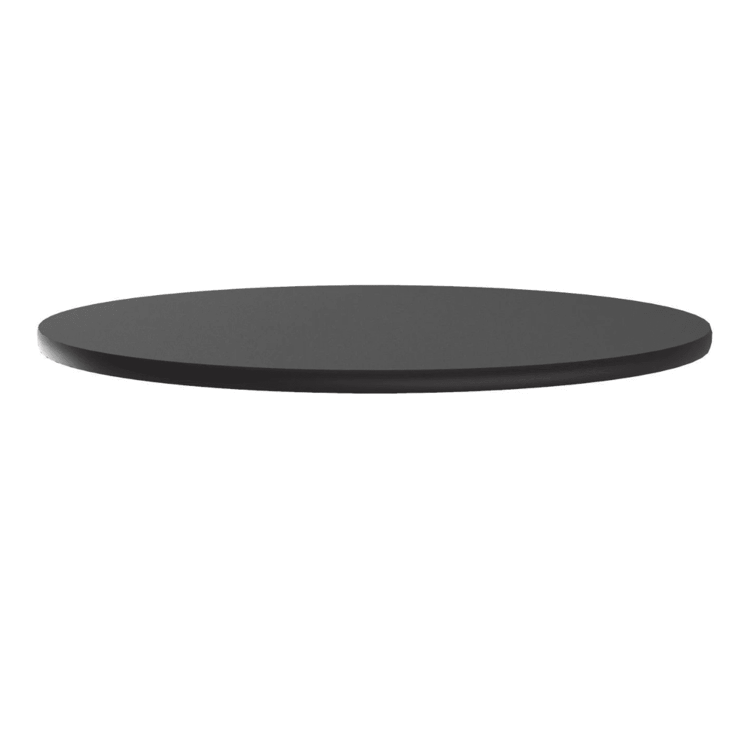"Correll CT60R-07-09 60"" Round Cafe Breakroom Table Top, 1 1/4"" High Pressure, Black Granite, 1.25 in"