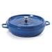 GET CA-008-CB/BK/CC 4 qt Ceramic Coated Aluminum Braising Pan, Cobalt Blue