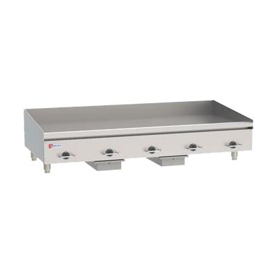 Wolf WEG60E 208/3 60" Electric Commercial Griddle w/ Thermostatic Controls - 1/2" Steel Plate, 208v/3ph, 60" x 24", Stainless Steel