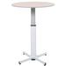 Luxor LX-PNADJ-ROUND 31 1/2" Round Adjustable Pedestal Table - Steel Base, Laminate Tabletop