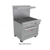 Southbend 4361D-2CL 36" 2 Burner Commercial Gas Range w/ Charbroiler & Standard Oven, Natural Gas, Stainless Steel, Gas Type: NG