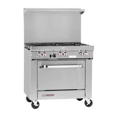Southbend S36A-3T NG 36" Commercial Gas Range w/ Full Griddle & Convection Oven, Natural Gas, Stainless Steel, Gas Type: NG, 115 V