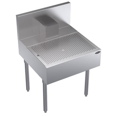 Krowne KR24-BD24 Under Bar Beer Drainer - Lift-Out Perforated Top, 24" x 24", Stainless Steel