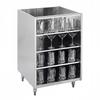 Krowne KR-G18 18" Backbar Glass Storage Cabinet w/ 3 Shelves, 24" D, Stainless Steel
