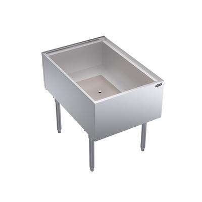 Krowne KRPT-2436 35" x 24" Royal Series Drop In Ice Bin w/ 175 lb Capacity - Stainless Steel