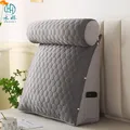 Triangle Reading Pillow Big Wedge Adult Backrest Cooling Latex Cushion Decorative Pillows for Bed