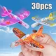 1-30pcs Children's Foam Hand-thrown Small Airplane Toys DIY Color Mini Cartoon Outdoor Sports Model
