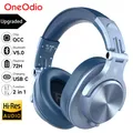 Oneodio A70 Cuffie wireless Bluetooth 5.2 72 ore su orecchio Audio ad alta risoluzione Cuffie da studio DJ cablate da 3,5 mm/6,35 mm con microfono