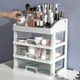 Transparent Cosmetics Storage Box Desktop With Drawers For Storage Drawer Style Dormitory Dressing