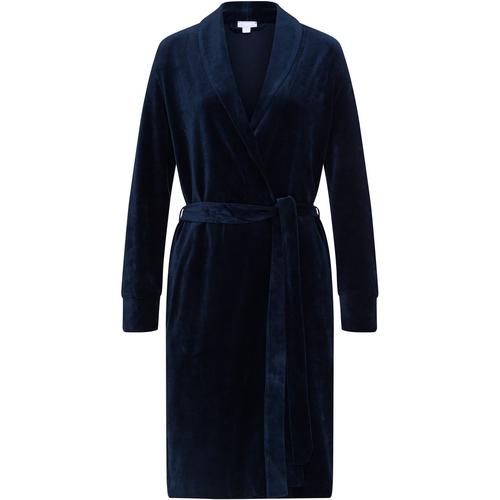 Hanro Morgenmantel Damen marine, M