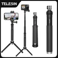 TELESIN 0.9M In Lega di Alluminio Selfie Stick Monopiede Treppiede per GoPro Hero 12 11 10 9 8 7 6 Insta360 DJI OSMO Azione per Smart Phone