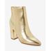 Boston Proper - Gold Yellow - Metallic Pointed Toe Bootie - 7.5