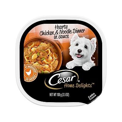 Cesar Home Delights Chicken & Noodle Dinner Adult Small Breed Wet Dog Food, 3.5-oz tray, case of 24