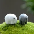 Elefant Tier Modell Paar kleine Elefanten Statue Figur Mikro Handwerk Ornament Miniatur DIY Home