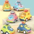Baby Cartoon Spielzeug Auto Mini Presse Go Fahrzeuge Trägheit zurückziehen Autos Montessori frühe