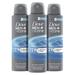 Dove Men+Care Antiperspirant Deodorant Dry Spray Clean Comfort 3 Count For Men 48-Hour Sweat And Odor Protection With Triple Defense Technology 3.8 Oz