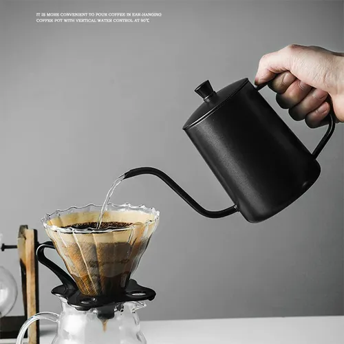 Kaffee Handbrüh kanne 250/350 ml Edelstahl lange Schwanenhals Kaffeekanne Wasserkocher für Induktion