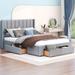 Elegant Design Queen Size Platform Bed