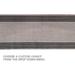 Custom Size Stripes Border Design Black&Gray Color Non-Slip Rubber Backing- 31 Inch WidexYour Choice of Length Runner Rug
