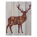 11.75" Brown Reindeer "Merry Christmas" Lighted Plaque