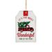 6" Most Wonderful Time of the Year Christmas Tag Sign Ornament