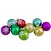 Set of 9 Assorted Glass Ball Hanging Christmas Ball Ornaments 2.25-Inch (57mm) - 2.25"