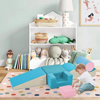 6-in-1 Colorful Kids' Climb and Crawl Playset