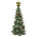 10" Glittered Christmas Tree With a Star Tabletop Decoration