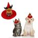 KYAIGUO Christmas Dog Button Dog Hat Pointed Cap Christmas Costume Accessories Comforts Hat Holiday Dress up for Dogs