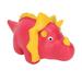 Latex Squeaky Dinosaur Dog Squeaky Dinosaur Dog Toy Toy Cute Cartoon Palatable Bite Resistant Dog Squeaky Toys Relieve Anxiety Interactive Squeaky Animal Dog Toy[Rose Triceratops ]