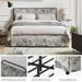 Oliver Modern Washable Slipcover Bed Upholstered Metal by HULALA HOME