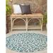 Outdoor Gallery Collection Area Rug Teal - 10 8 Round
