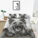 Vintage Duvet Cover Set Polyester Home Textiles 3D Wolf Printed Bedding Cover Set 2/3 Pcs Gift for Children Full (80 x90 )