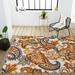 JONATHAN Y JONATHAN Y Lucena Paisley High-Low Indoor/Outdoor Area Rug 4 X 6 - Orange/Multi