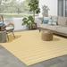 Nourison Positano Indoor/Outdoor Yellow Ivory 8 x 10 Area Rug (8x10)